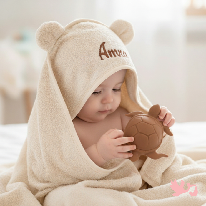 Personalized Baby Towel - Embroidered Soft Bath towel