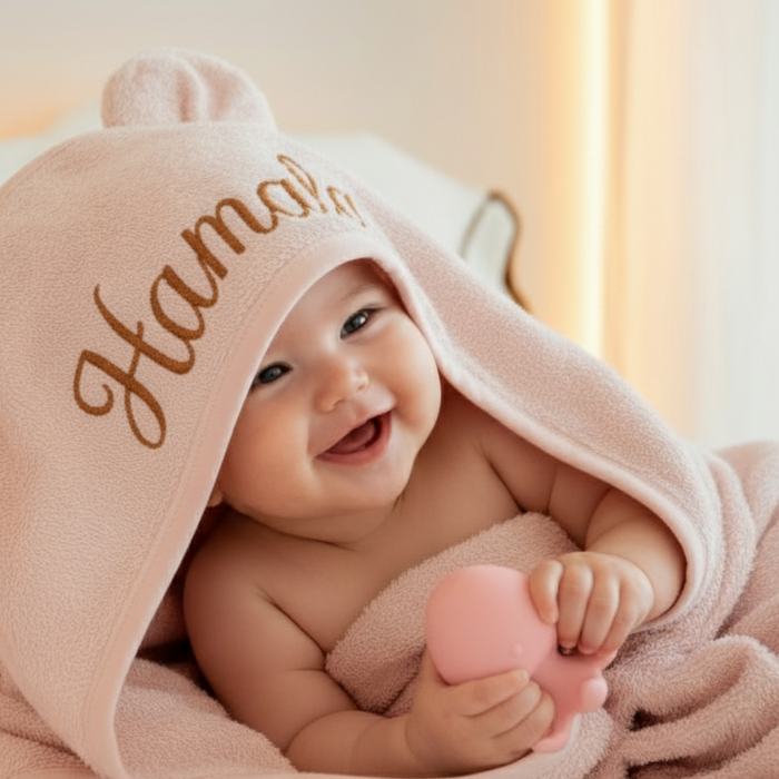 Personalized Baby Towel - Embroidered Soft Bath towel