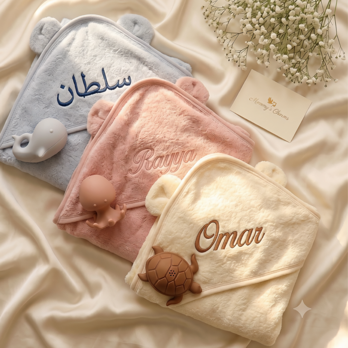 Personalized Baby Towel - Embroidered Soft Bath towel