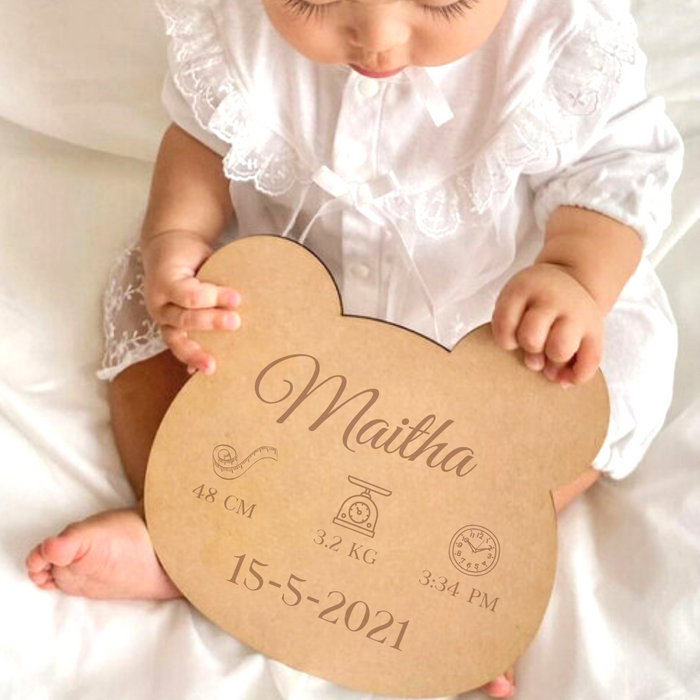Personalized Birth Stats Plaque nursery keepsake by Mommy's Charms