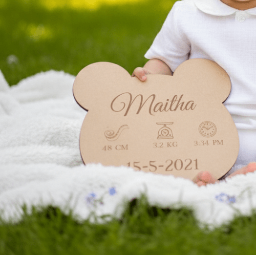 Personalized Birth Stats Plaque | Nursery Décor Keepsake