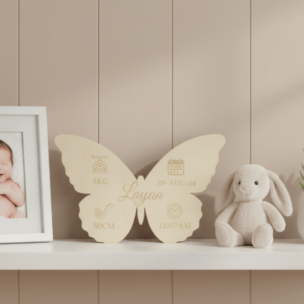 Personalized Birth Stats Plaque | Nursery Décor Keepsake
