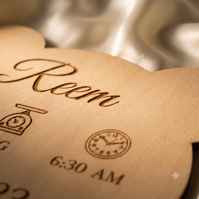Personalized Birth Stats Plaque | Nursery Décor Keepsake