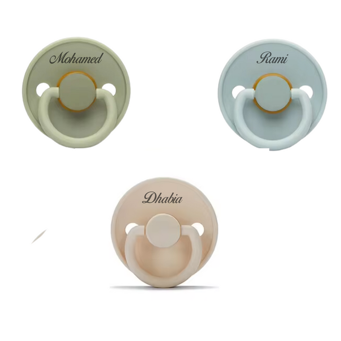 Personalized Newborn Pacifier with free name engraving by Mommy's Charms