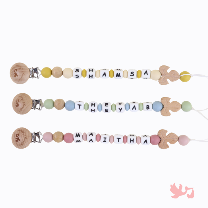 Personalized Pacifier Clip in Autumn design by Mommy's Charms