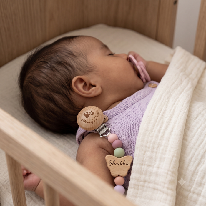 Personalized Pacifier Clip – Butterfly