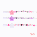 Personalized Pacifier Clip in Cherry Blossom design by Mommy's Charms