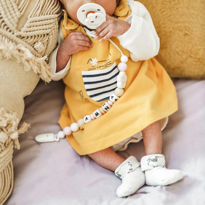 Personalized Pacifier Clip – Daisy Design