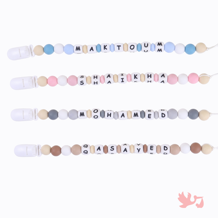 Personalized Pacifier Clip in Dream design by Mommy's Charms
