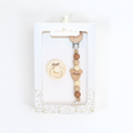 Personalized Pacifier Clip & FRIGG Set – Teddy Bear