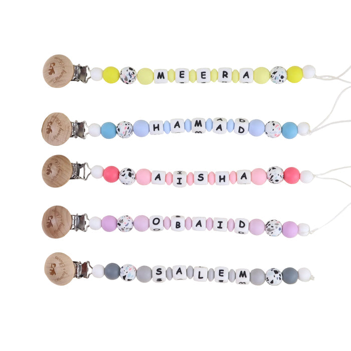 Personalized Pacifier Clip – Terrazzo