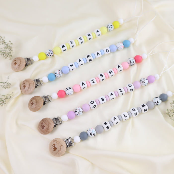 Personalized Pacifier Clip – Terrazzo
