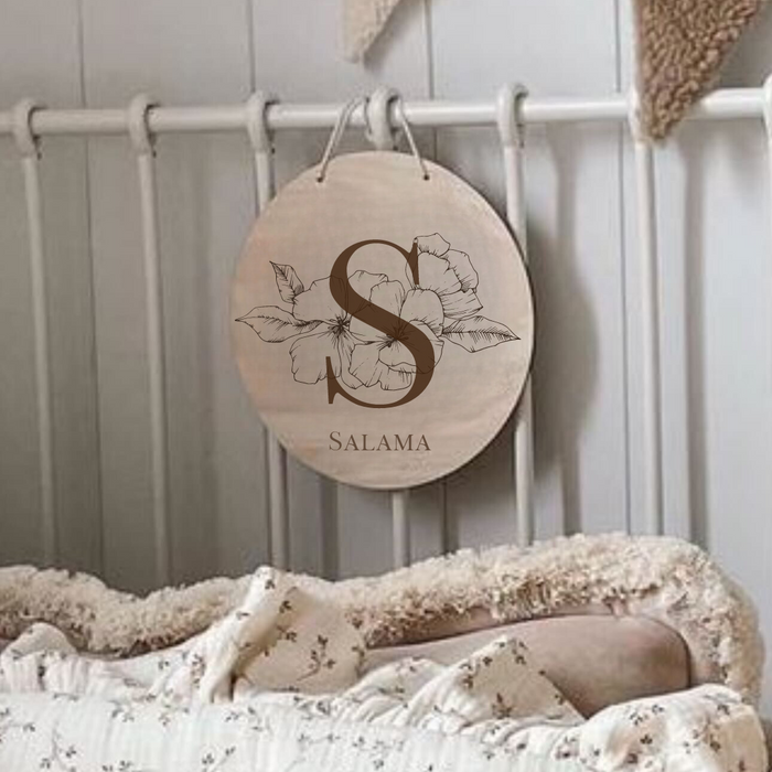 Personalized Wooden Name Board – Baby Nursery Wall Decor