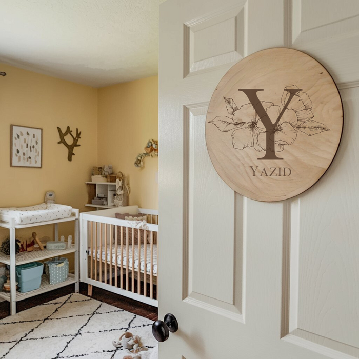 Personalized Wooden Name Board – Baby Nursery Wall Decor