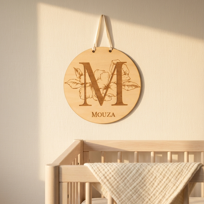 Personalized Wooden Name Board – Baby Nursery Wall Decor