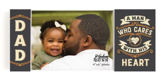 Photo Frame - Dad A Man Who Cares With His Heart