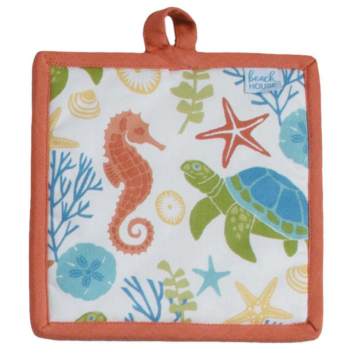 Potholder - Beach House Sea Turtle