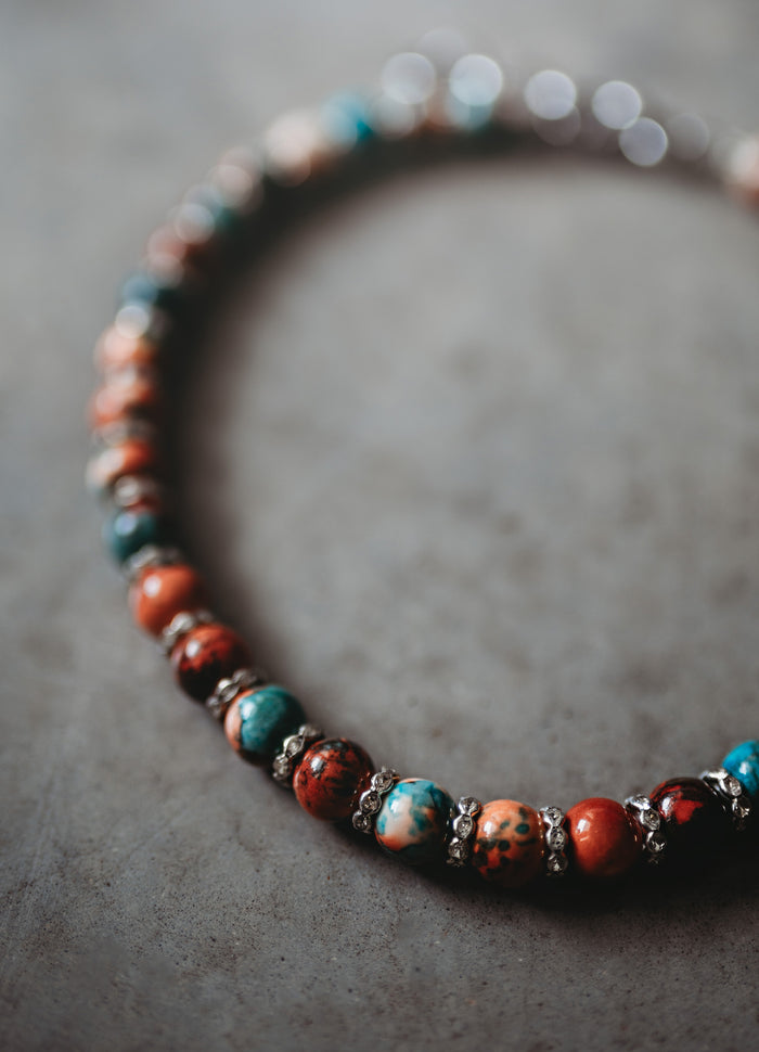Quartz and Jasper Necklace