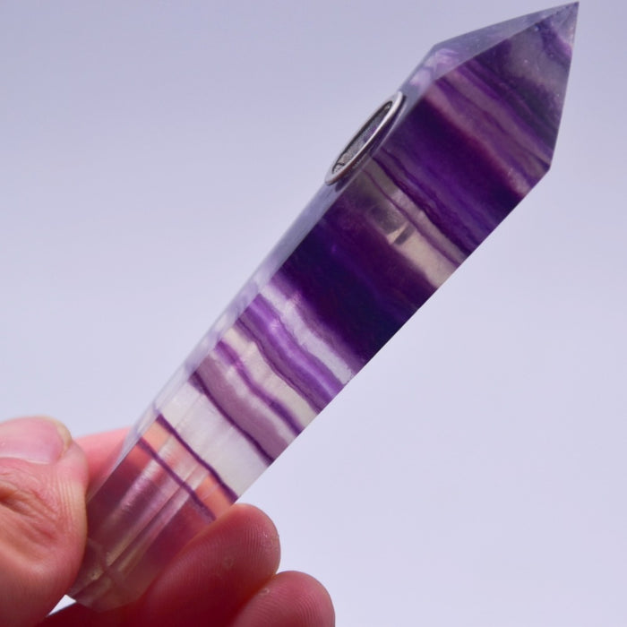Rainbow Fluorite Gemstone pipe – view 2