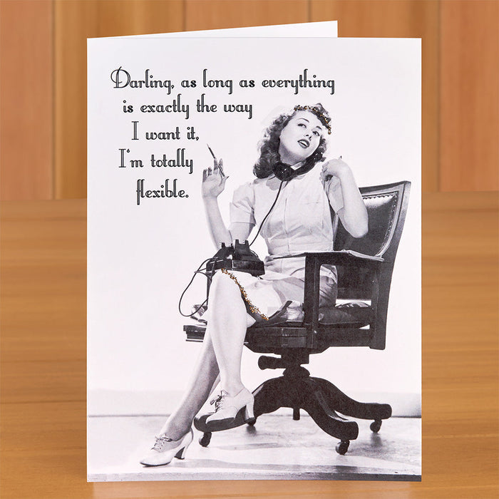 Retro Greeting Card, Totally Flexible