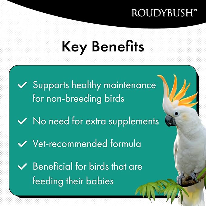 Roudybush Premium Low-Fat Pellet Medium 44oz