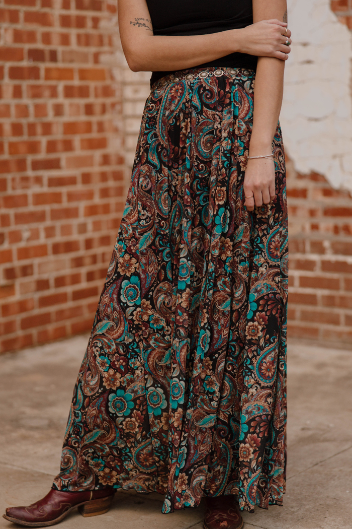 Sagebrush Swirl Maxi Skirt - Sterling Kreek