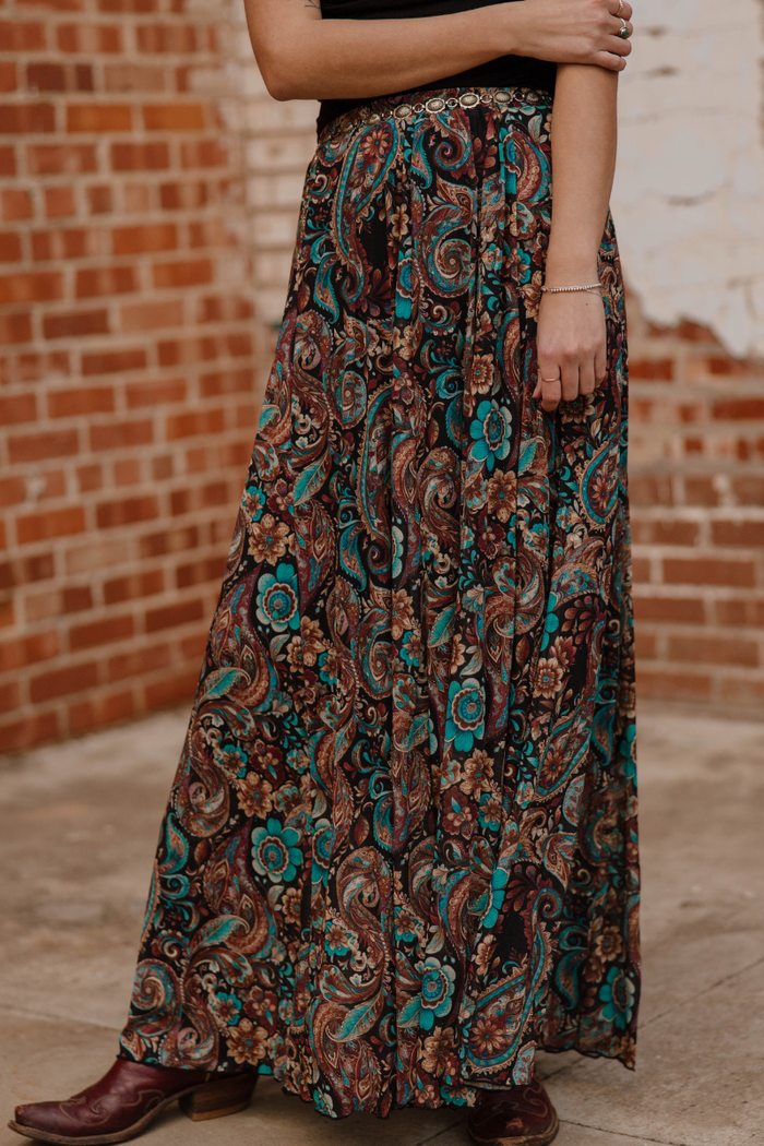 Sagebrush Swirl Maxi Skirt - Sterling Kreek