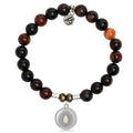 Sardonyx Stone Bracelet with Your One of a Kind Sterling Silver Charm