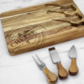Serving Set - 4pc. Acacia Cheese