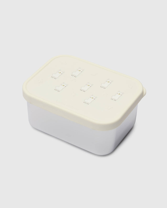 Loulou Lollipop Snack Box in Llama — front view on white background