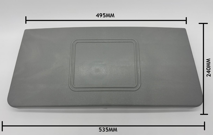 Skimmer Rectangular Lid Grey for Spas