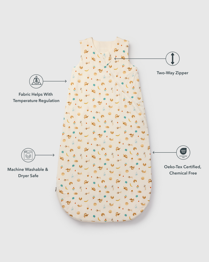 Sleep Bag 1.0 TOG in TENCEL™ Lyocell - French Breakfast
