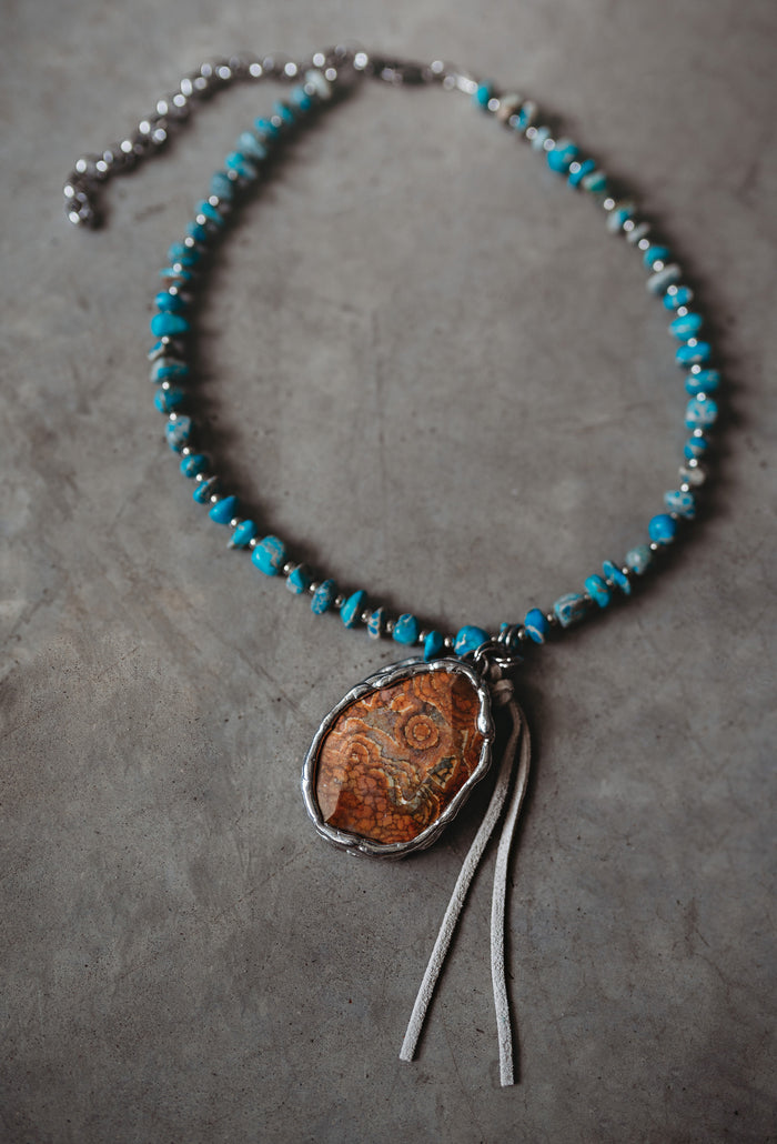 Snakeskin Agate Necklace