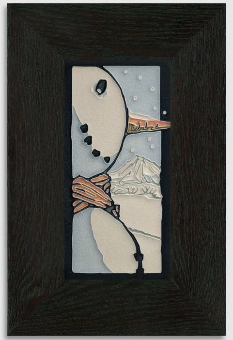 Snowman – 4x8 art tile
