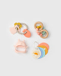 Loulou Lollipop Soothing Development Bundle in Bunny — front view on white background