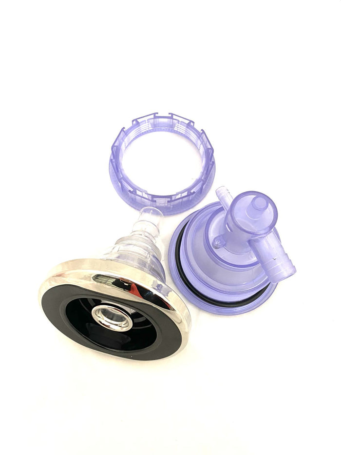 Spa Directional Jet 5" Complete with Body Black & Chrome
