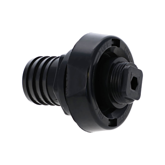 Spa Drain Valve Interface 1" - Black