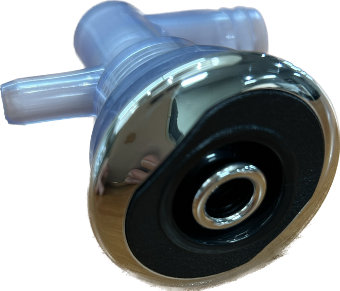 Spa Duo Jet 2" Directional Complete with Body Black & Chrome