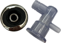 Spa Duo Jet 2" Directional Complete with Body Black & Chrome