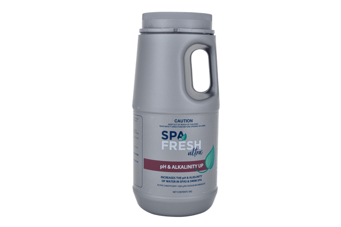 Spa Fresh Ultra pH and Alkalinity Up 1kg spa water balancing chemical used to raise pH levels and total alkalinity in spas and hot tubs.
