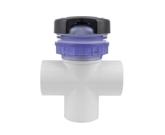 Spa LVJ Diverter Valve 50mm 3 Way Black - L-2028