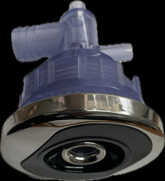 Spa Mini Directional Jet 3" Complete with Body  Black & Chrome