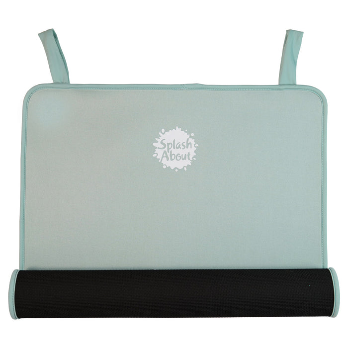 Pistachio neoprene changing mat, half rolled