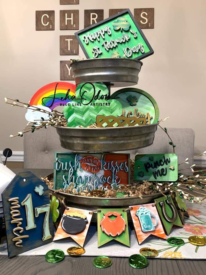 St. Patrick's Day Tiered Tray