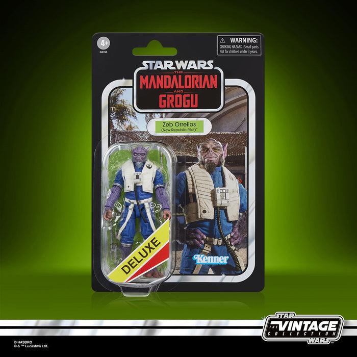 Star Wars Vintage Deluxe Zeb Orrelios New Republic Pilot Action Figure