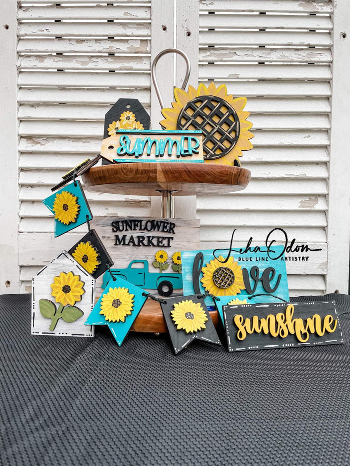 Sunflower Tier Tray