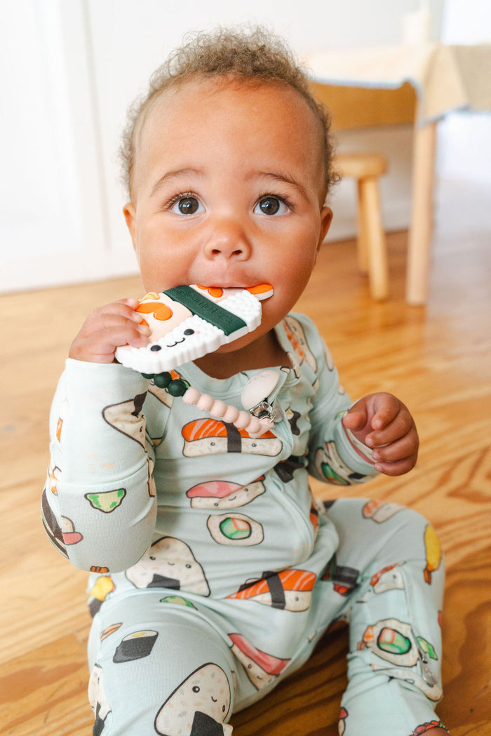 Baby Sleeper in TENCEL Lyocell  + Baby Silicone Teether - Sushi + Ebi