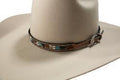 Twister Hatband Feather Filigree Tan