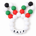 UAE National Day Bunny Ears Silicone Teether – Baby Teething Toy