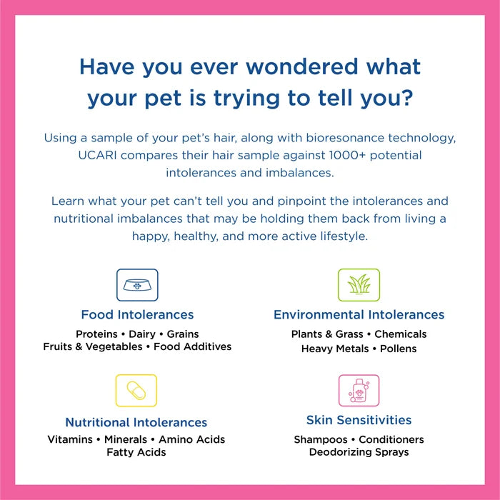 UCARI At-Home Pet Intolerance Test Kit (Elite)
